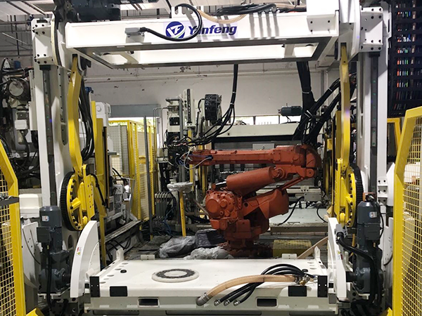 La línea de producción de espuma del panel de instrumentos